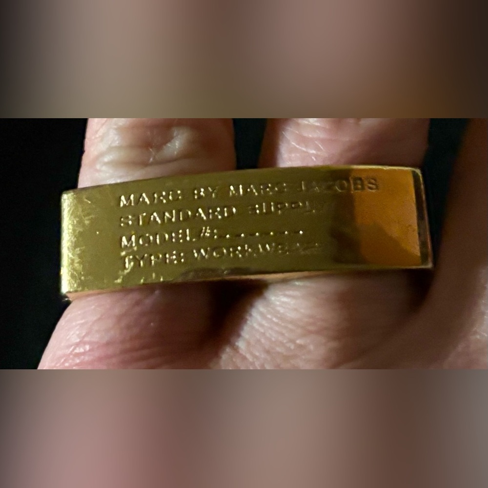 Marc by Marc Jacobs Gold-Tone-STANDARD SUPPLY LINE, Double Finger-Ring, RARE - Picture 8 of 15